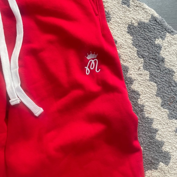 Malbon x Budweiser sweat pants NEW! Red - Picture 5 of 6
